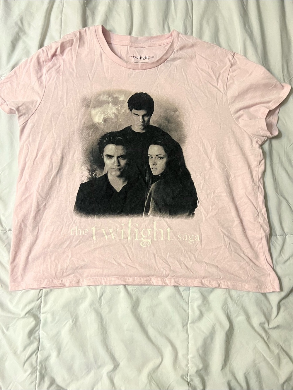 The Twilight Saga Graphic Tee - Pink Short Sleeve